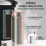 50-Cup Stainless Steel Coffee Maker Urn