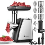 AAOBOSI 4-in-1 Electric Meat Grinder with Attachments