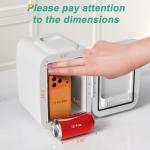 CROWNFUL 4L Mini Fridge for Cosmetics and Beverages