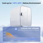 Compact 4L Mini Fridge for Food and Skincare