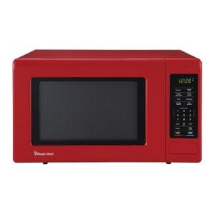 Magic Chef 0.9 Cu. Ft. 900W Red Microwave Oven