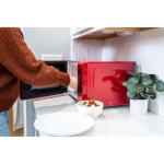 Magic Chef 0.9 Cu. Ft. 900W Red Microwave Oven
