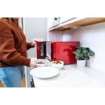 Magic Chef 0.9 Cu. Ft. 900W Red Microwave Oven