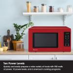 Magic Chef 0.9 Cu. Ft. 900W Red Microwave Oven