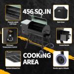 DAMNISS Electric Wood Pellet Smoker Grill with PID Control