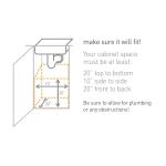 simplehuman 35L Pull-Out Recycling Bin and Trash Can