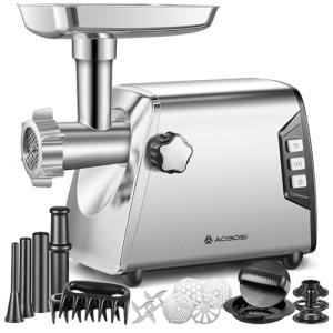 Heavy-Duty AAOBOSI Meat Grinder with Accessories