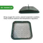 Vermihut Plus 5 Tray Worm Composter - Dark Green