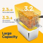 VIVOHOME 3L Stainless Steel Electric Deep Fryer