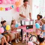 ROVSUN 21 Inch Cotton Candy Machine with Cart
