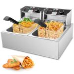 3400W Electric Deep Fryer with Dual Baskets