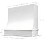 Wall-Mounted Sloped Front Range Hood Cover