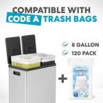 Simpli-Magic 60L Dual Compartment Trash Can