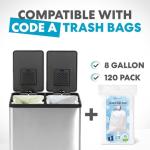 Simpli-Magic 60L Dual Compartment Step Trash Can