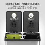 Simpli-Magic 60L Dual Compartment Step Trash Can