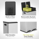 Simpli-Magic 60L Dual Compartment Step Trash Can