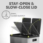 Simpli-Magic 60L Dual Compartment Step Trash Can