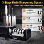 DSkiley 3-Stage Electric Knife Sharpener for Kitchens