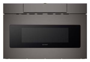 Sharp 24" Microwave Drawer in Black Stainless Steel