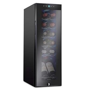 Ivation 12-Bottle Wine Cooler Refrigerator with Lock