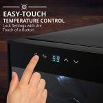Ivation 12-Bottle Wine Cooler Refrigerator with Lock