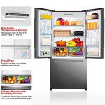 Galanz 18 Cu Ft French Door Refrigerator with Ice Maker