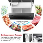 Galanz 18 Cu Ft French Door Refrigerator with Ice Maker