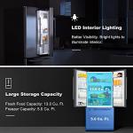 Galanz 18 Cu Ft French Door Refrigerator with Ice Maker