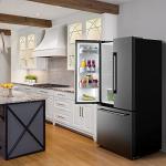 Galanz 18 Cu Ft French Door Refrigerator with Ice Maker