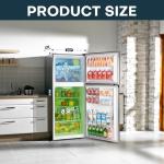 Upstreman 11.6 Cu.Ft. Stainless Steel Refrigerator