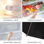 Upstreman 7.7 Cu.Ft. Double Door Refrigerator