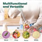 BELLA 250W 2-Speed Immersion Blender with Whisk