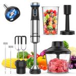 6-in-1 Stainless Steel Immersion Blender Set