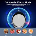 Gavasto 1000W Immersion Blender with Egg Beaters & Chopper