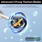 Gavasto 1000W Immersion Blender with Egg Beaters & Chopper