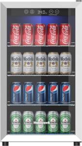 Honeywell Mini Beverage Refrigerator with Glass Door