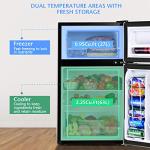 COSTWAY 3.2 Cu Ft Compact Refrigerator with Freezer