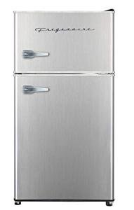 Compact Stainless Steel Top-Freezer Mini Fridge