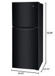 Frigidaire 10.1 Cu. Ft. Compact Black Refrigerator