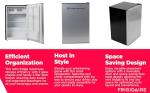 Frigidaire 2.5 cu ft Stainless Steel Refrigerator