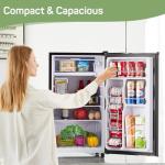 Zibbizo Compact Mini Fridge with Freezer - Black