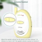 VTimes Wireless Audio Baby Monitor with Visual Indicator