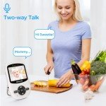 ANMEATE Video Baby Monitor with Night Vision