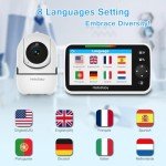 HelloBaby 5" Video Baby Monitor with Night Vision