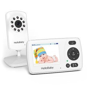 HelloBaby 1000ft Video Baby Monitor with Audio
