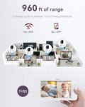 Comfyer Dual-Camera Split-Screen Baby Monitor