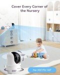 Comfyer Dual-Camera Split-Screen Baby Monitor