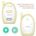 Hellobaby 2.4GHz Audio Baby Monitor with Range