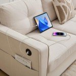 Comfy Modular Sectional Sofa with USB Ports