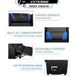 VITESSE Blue Gaming Recliner Chair - Racing Style